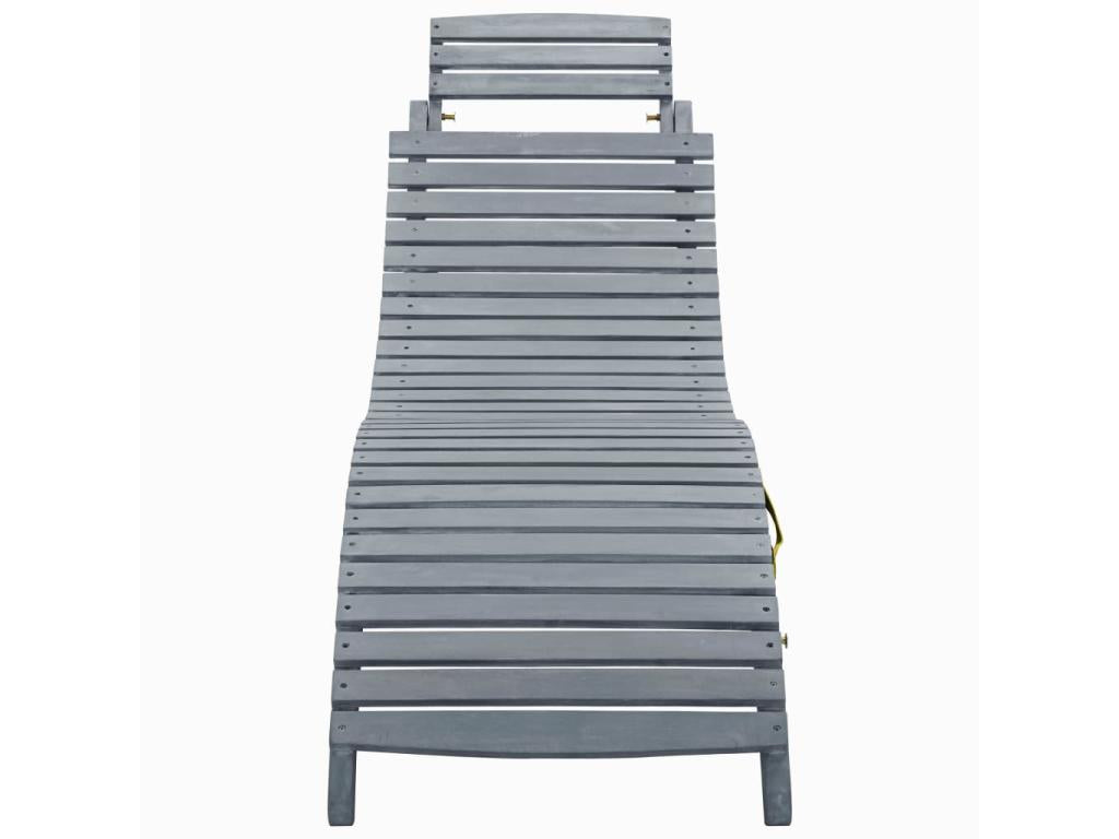 Brown wooden sun lounger/deckchair 92x55x20 cm 02 0012460 OIWU20365