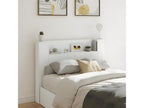 Headboard cabinet with white LED lighting, 140x16.5x103.5 cm EHQF59835
