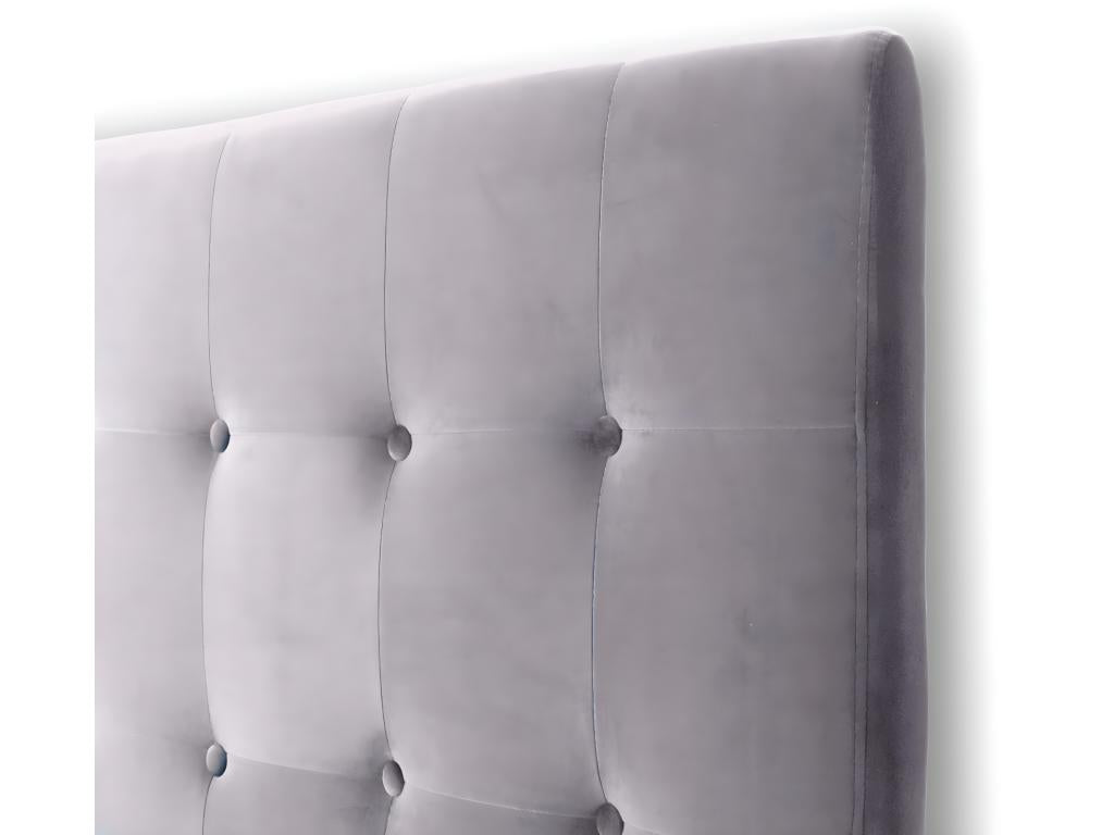 Premium Velvet Upholstered Headboard 140cm Silver Grey QQLZ10458