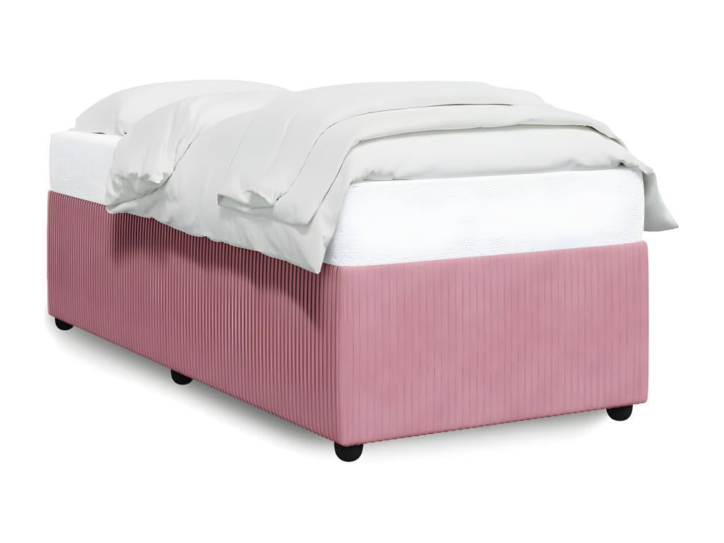 Pink bed frame 100x200 cm Velvet SYPR01535