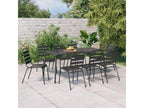 9-piece garden dining set, anthracite steel ISGW03972