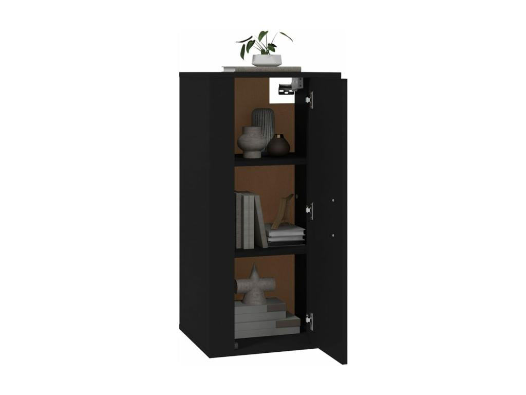 Black wall-mounted TV unit 40x34.5x80 cm UTKM96660