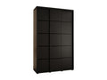 Lysvia 4 Sliding Door Wardrobe 235.2/160/45 3 Doors Black/Black/Black UPHB61652