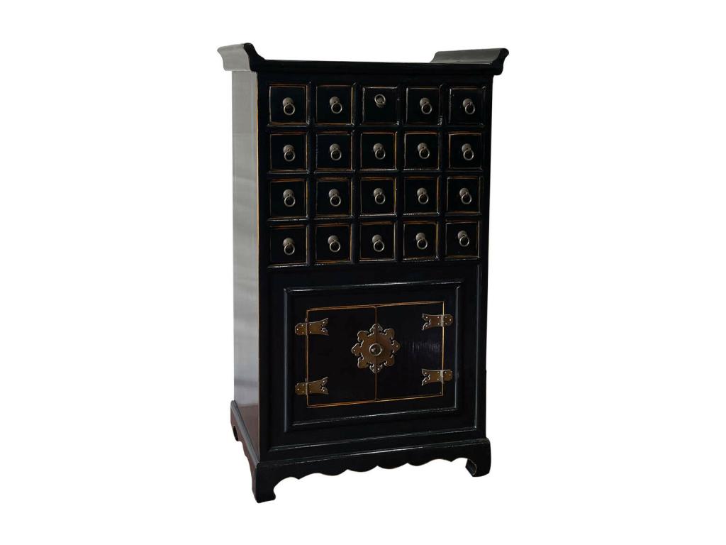 Black wooden sideboard 55x32x98 IBCA63138