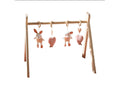Wooden play arch with 4 toys LFKW72782