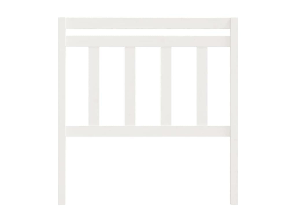 White Headboard 106x4x100 cm Solid Pine Wood IFVZ55764