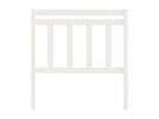 White Headboard 106x4x100 cm Solid Pine Wood IFVZ55764