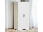 Dormeva 2-Door Wardrobe, Bedroom Furniture, Walk-in Closet, Clothes Closet, 79x52x166 cm, Oak and Matte White, WLBW59580