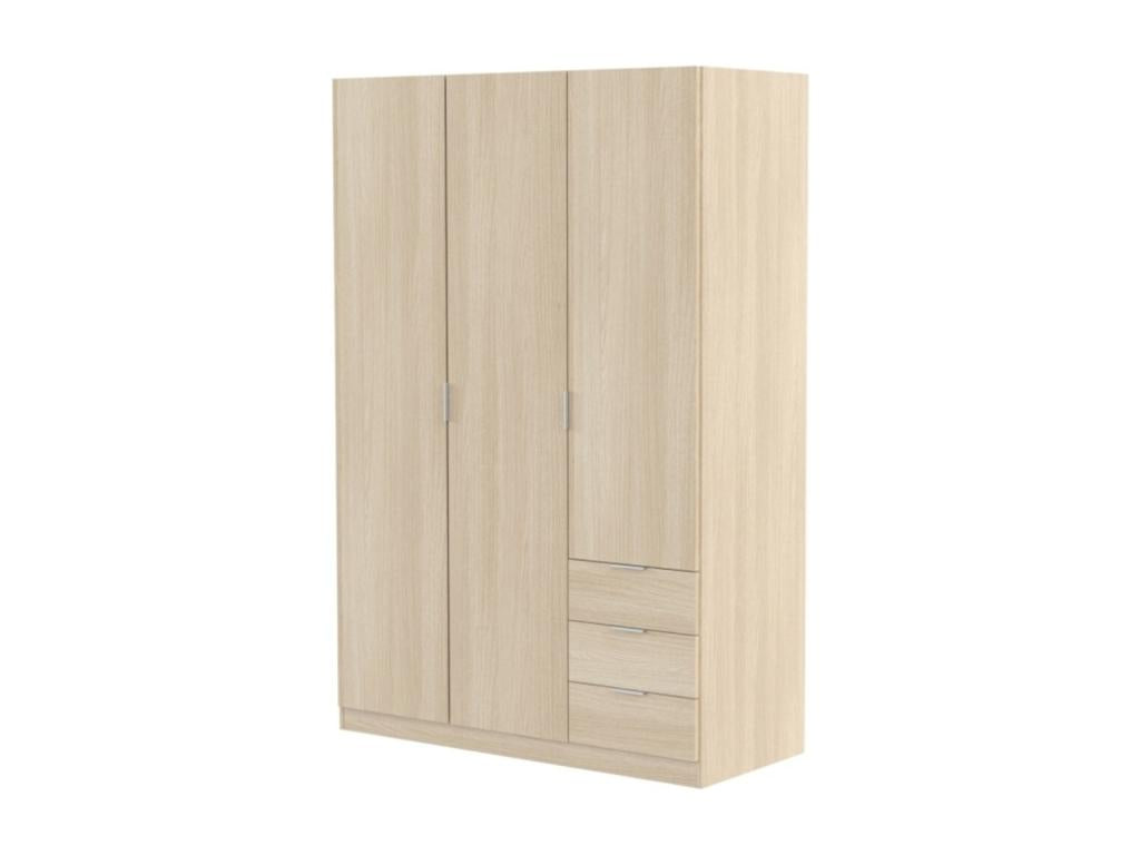 3-door, 3-drawer wardrobe, W121 x H180 cm QIZB28241