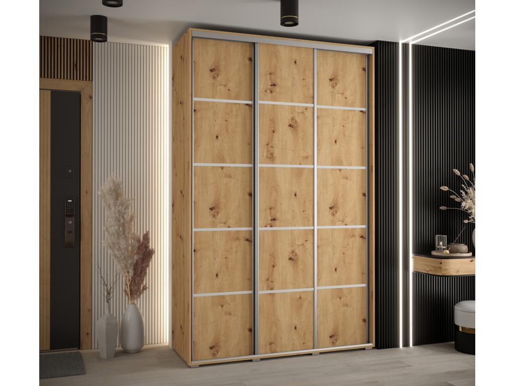 Dormeva 4 Sliding Door Wardrobe 235.2/160/45 3 Doors Dormeva/Silver JISQ57501