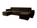 Dormeva 117 Corner Sofa Brown with Sleeping Function and Bedding Box, 326x157x97cm, EIAN26739
