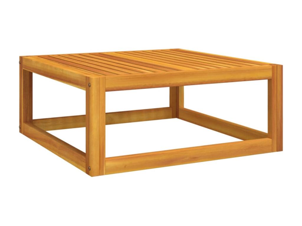 6-piece garden furniture set with light grey cushions, solid wood FJVC86212