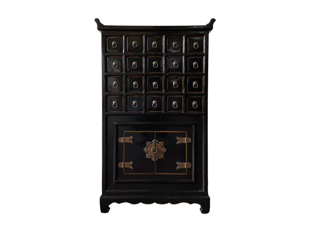 Black wooden sideboard 55x32x98 IBCA63138