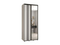 Dormeva 7 Sliding Door Wardrobe 235.2/100/45 2 Doors White/White/Black FEME05481