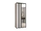 Dormeva 7 Sliding Door Wardrobe 235.2/100/45 2 Doors White/White/Black FEME05481