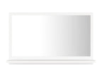 Bathroom Mirror, White, 60x10.5x37 cm, Engineered Wood, ALMT77383