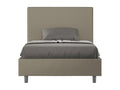 Lysvia NHJM96499 Upholstered Storage Bed 140x210 Cappuccino Faux Leather