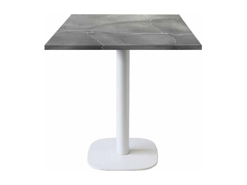 Table 70x70 cm - Round model with white legs and blue moon design MRTK33650
