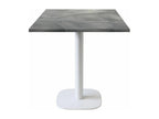 Table 70x70 cm - Round model with white legs and blue moon design MRTK33650