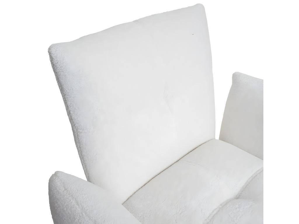 Set of 2 Dormeva-K34 dining chairs, upholstered kitchen chair with armrests, Oek TOMW06574