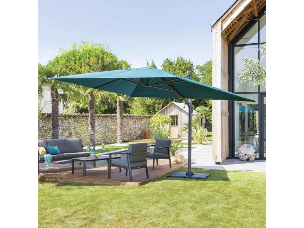 Dormeva offset tilting rectangular parasol, duck blue, Dormeva VAED82710