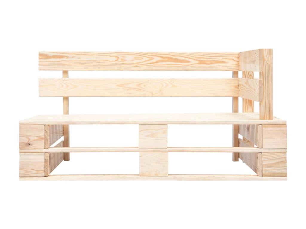 Garden pallet corner sofa in impregnated pine wood NHHQ40080