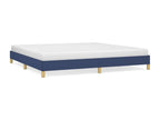 Blue Bed Frame 200x200 cm Fabric KGLW12596