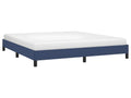 Blue bed frame without mattress, 160x200 cm, fabric AVFF77624