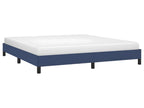 Blue bed frame without mattress, 160x200 cm, fabric AVFF77624
