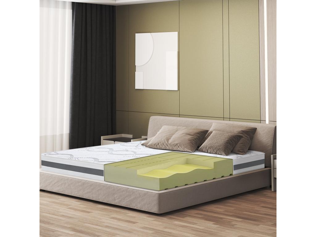 Single Mattress 120x175 with Memory Foam - Premium Quality - Height 20 cm - Made in Italy NLLO45144