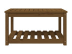 Honey brown garden table, 82.5x50.5x45 cm, solid pine wood, CKQS47277