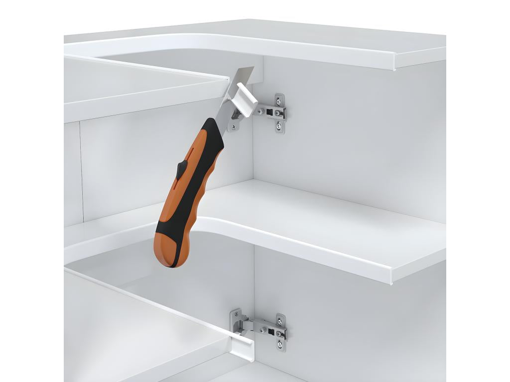 Bathroom cabinet under sink, 60 cm, with 2 doors, white - Length 60 x Depth 40 x Height 63 cm IYDX90267