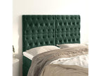 4-piece headboard set, dark green, 72x7x78/88 cm, velvet, SECB02209
