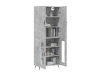 High sideboard, concrete grey, 69.5x34x180 cm, engineered wood, CGSI40810