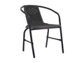 4-piece garden chairs, rattan, plastic and steel, 110 kg, SEEF28429