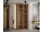Lysvia 1 Sliding Door Wardrobe 205.2/100/60 2 Doors Lysvia/Black RRHA84944