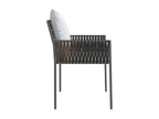 Garden chairs and cushions, set of 4, brown, 54x61x83 cm, rattan, KEIR43215
