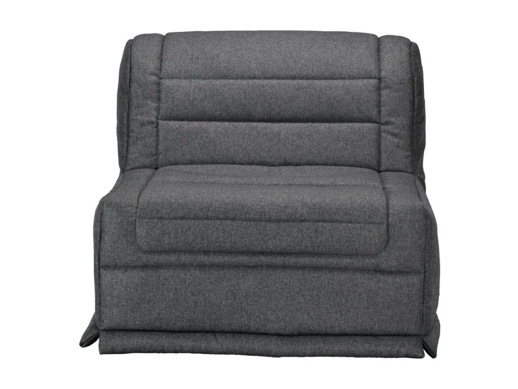 Dormeva 1-seater BZ armchair 90x190 fabric with 12cm mattress - Dark Blue XAES45116