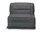 Dormeva 1-seater BZ armchair 90x190 fabric with 12cm mattress - Dark Blue XAES45116