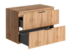 80cm vanity unit with washbasin top, Dormeva Wood AWVV32940