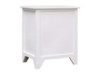 2-piece bedside table with 2 drawers, white, TOKR11224