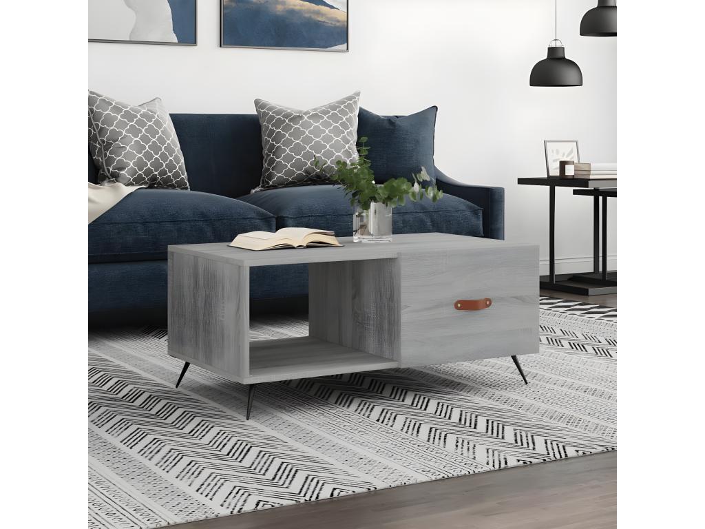 Dormeva grey coffee table 90x50x40 cm engineered wood UZRI77760