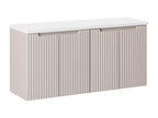 120cm vanity unit with 4 doors, Dormeva Cashmere and White countertop JSPU26678