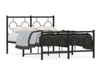 Metal bed frame without mattress with black bed legs 120x190cm ODVQ96240