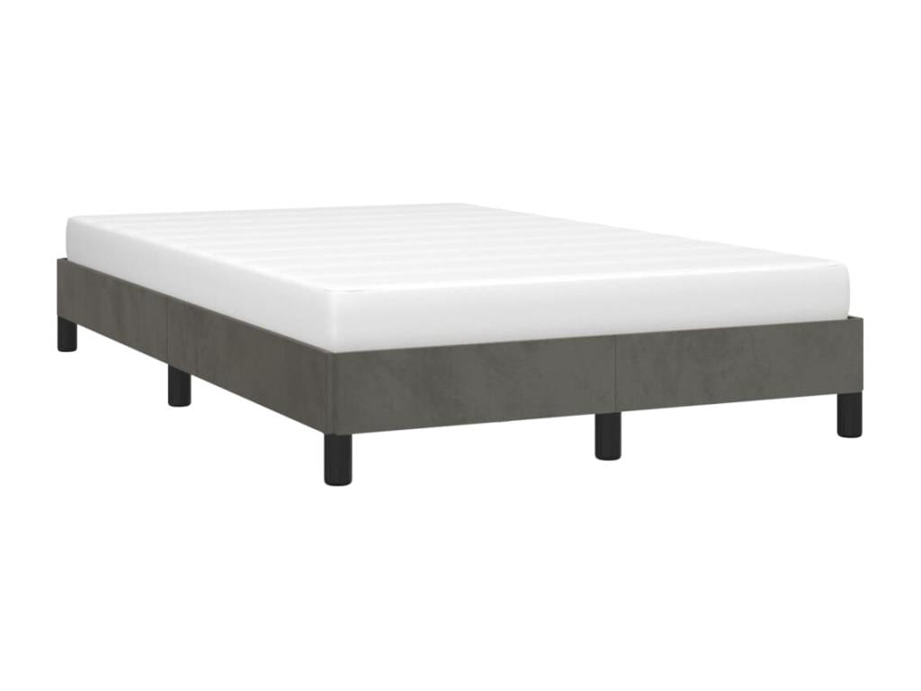 Dark grey bed frame 120x190 velvet OSTW77726