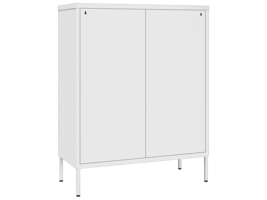 White drawer cabinet 80x35x101.5 cm, steel, MOHI80205