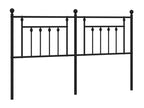 Black metal headboard 160 cm IXZN72368
