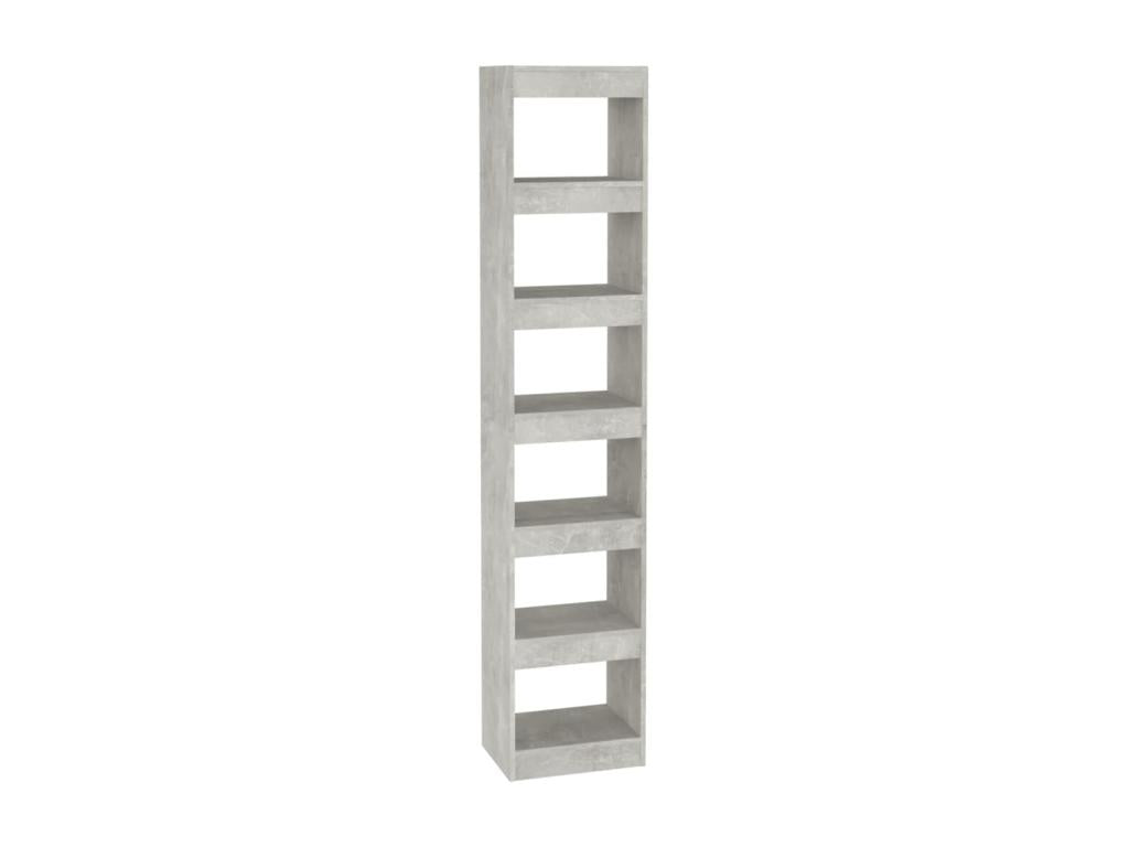 Bookshelf/Room Divider, Concrete Grey, 40x30x198 cm, DPKO38198