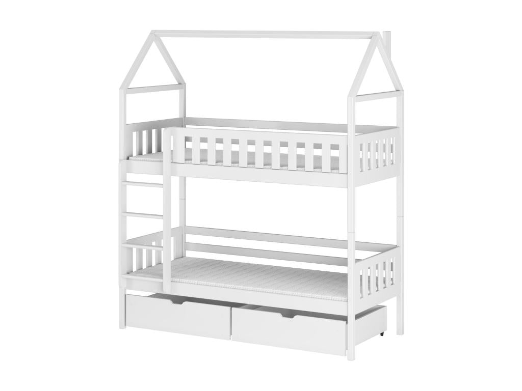 Lysvia HB004 Cabin Bed 90x190 cm White NTUX77229