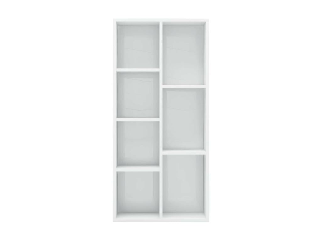 Glossy white bookcase 50x25x106 HYBV86947